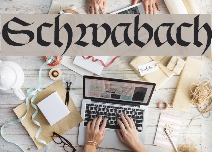Schwabach Font examples