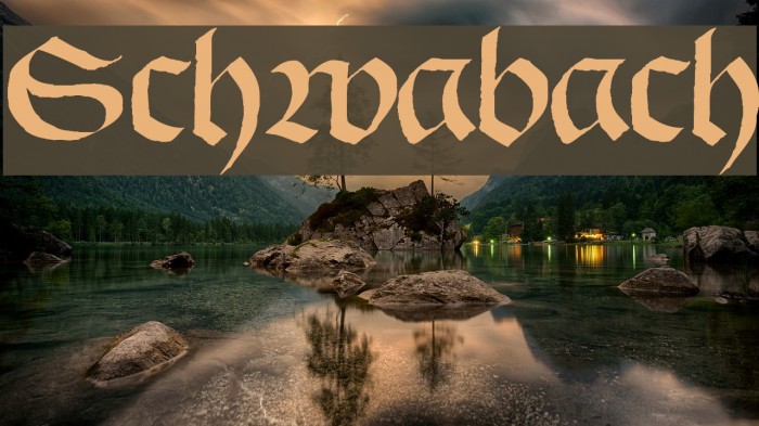 Schwabach Font examples