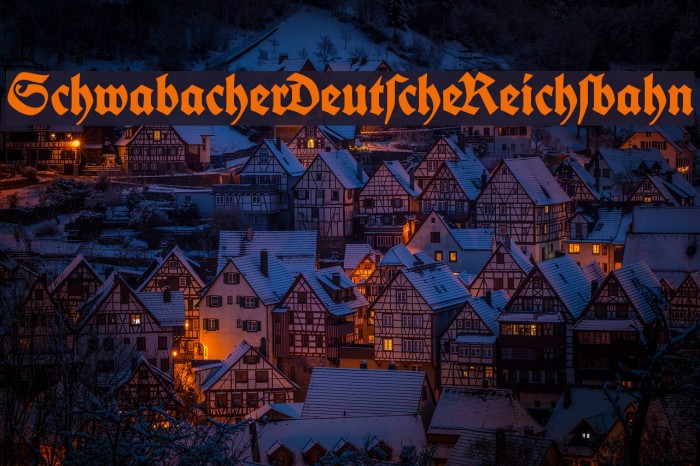 SchwabacherDeutscheReichsbahn Font examples