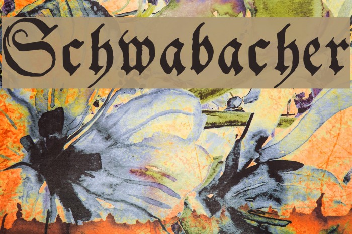 Schwabacher Font examples