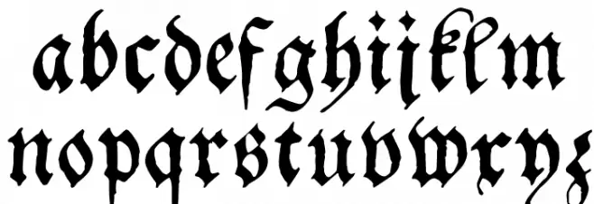 Schwabacher Polices MINUSCULES