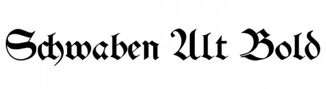 Schwaben Alt Bold  Frei Schriftart Herunterladen