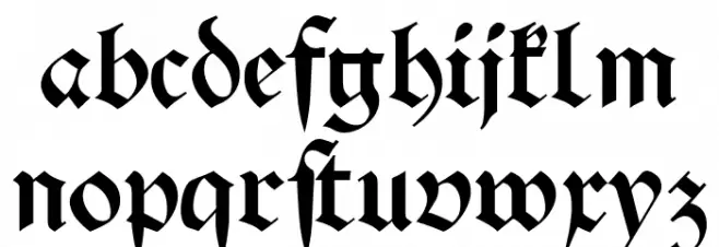 Schwaben Alt Bold Шрифта строчной