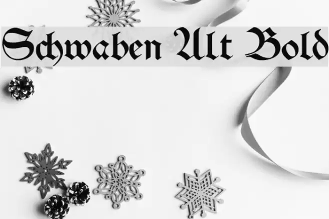 Schwaben Alt Bold Font examples