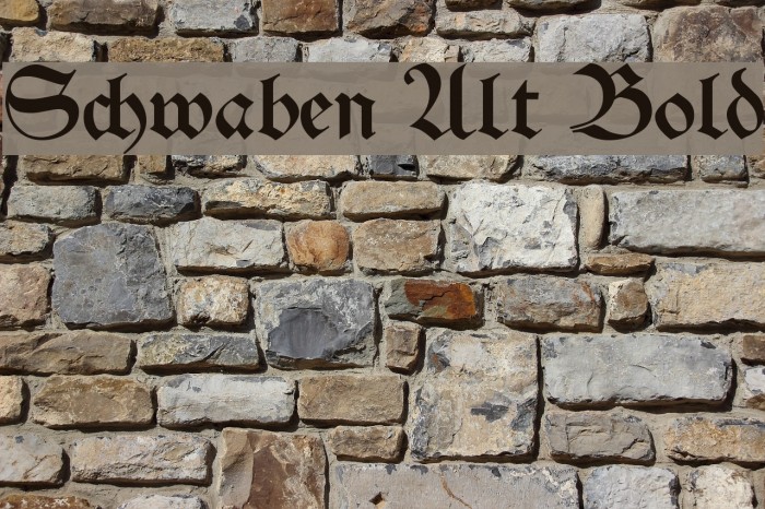 Schwaben Alt Bold Font examples