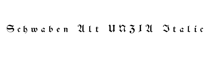Schwaben Alt UNZ1A Italic  Free Fonts Download