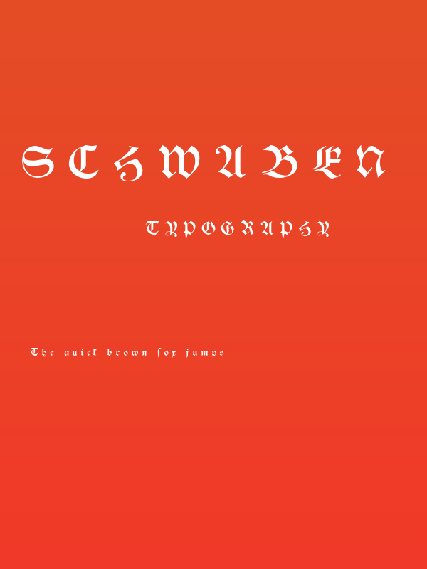 Schwaben Alt UNZ1A Italic Poster