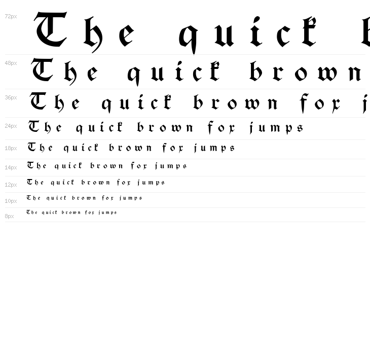 Schwaben Alt UNZ1A Italic Waterfall