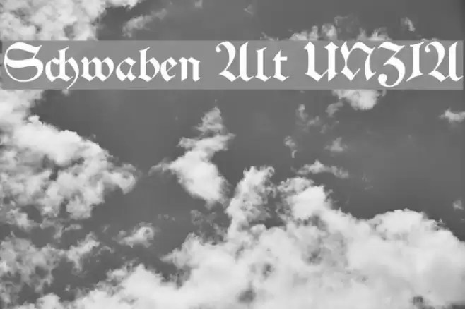 Schwaben Alt UNZ1A Font examples