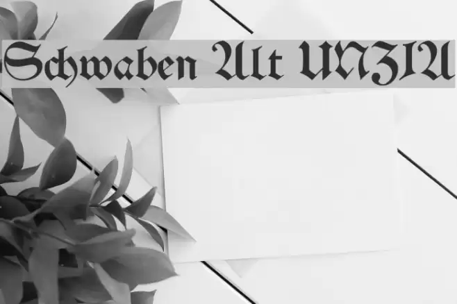 Schwaben Alt UNZ1A Font examples