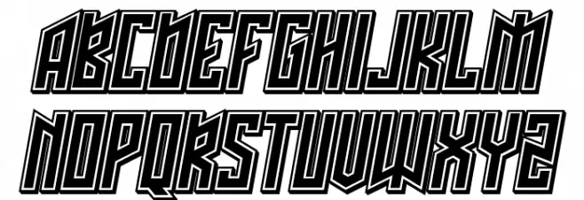 Schwachsinn 3D Filled Italic Schriftart Groß
