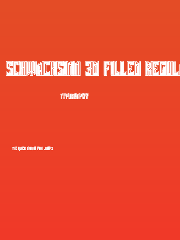 Schwachsinn 3D Filled Regular Poster