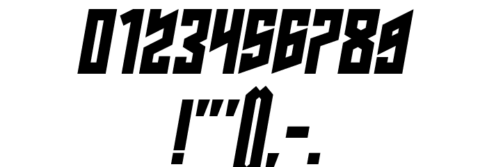 Schwachsinn Italic Font OTHER CHARS