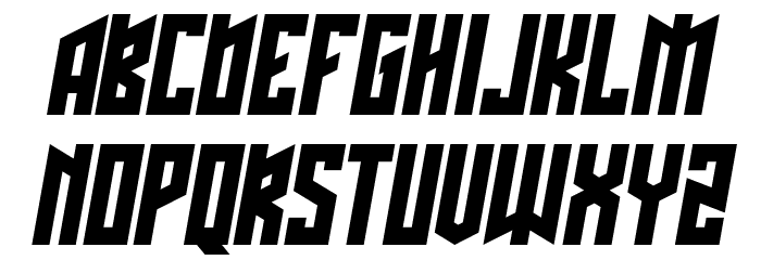 Schwachsinn Italic Font LOWERCASE