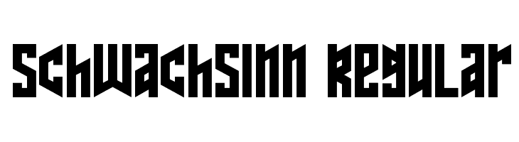 Schwachsinn Regular Font
