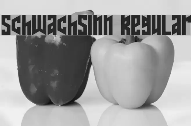 Schwachsinn Regular Font examples