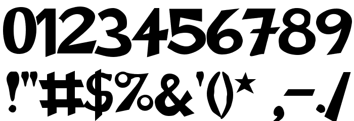 Schwarz Regular Font OTHER CHARS