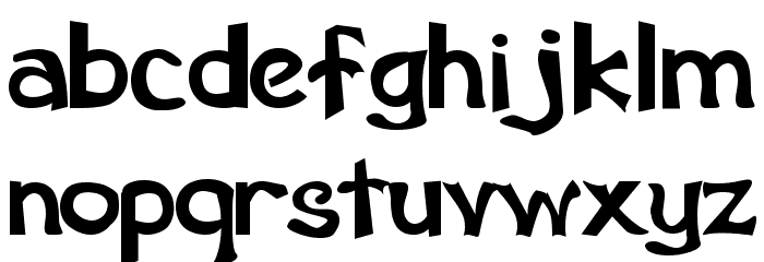 Schwarz Regular Font LOWERCASE