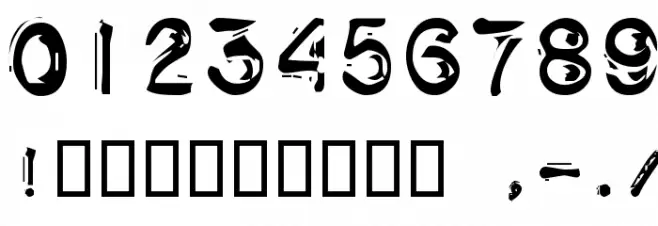 Schwarz Font Alte caractere