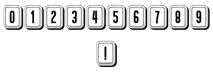 Schwarzenberg Capitals Hollow Regular Font OTHER CHARS