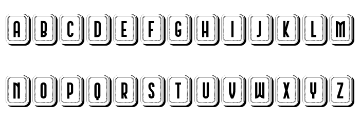 Schwarzenberg Capitals Hollow Regular Font LOWERCASE