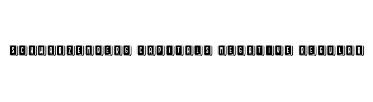 Schwarzenberg Capitals Negative Regular  font caratteri gratis