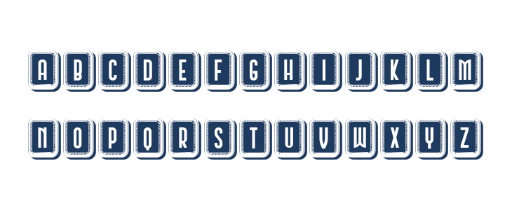 Schwarzenberg Capitals Negative Regular Lowercase