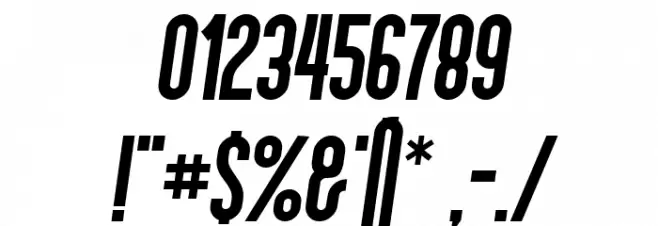 Schwarzenberg Italic Font OTHER CHARS