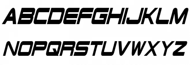 Schwarzenegger Condensed Italic Шрифта ВЕРХНИЙ