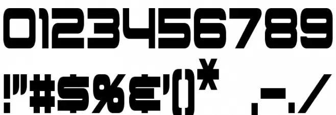 Schwarzenegger Condensed Font OTHER CHARS