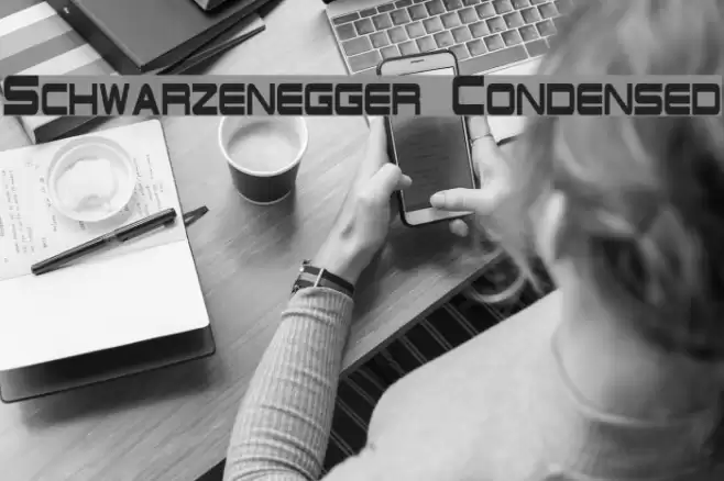 Schwarzenegger Condensed Font examples