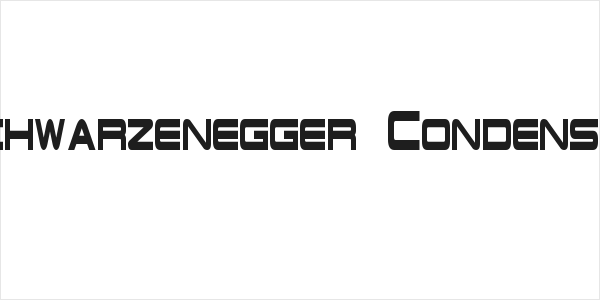 Schwarzenegger Condensed Logo