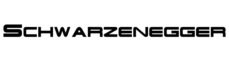 Schwarzenegger Font