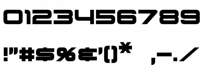 Schwarzenegger Font OTHER CHARS