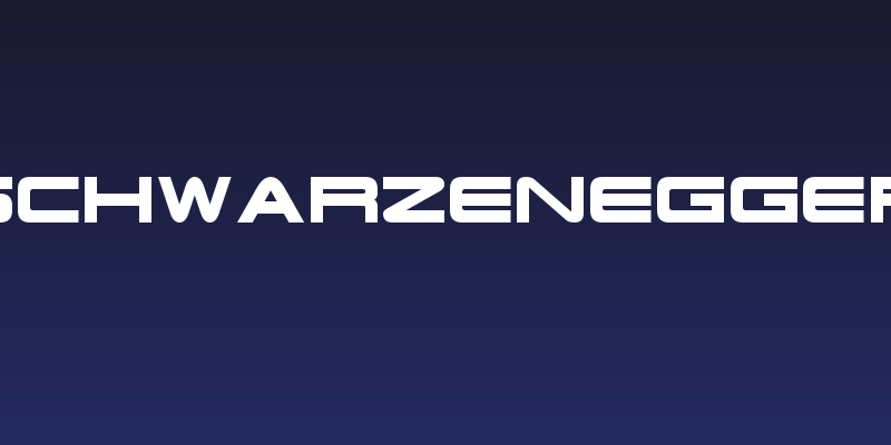 Schwarzenegger Social Header