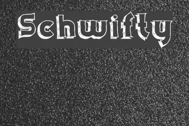 Schwifty Font examples