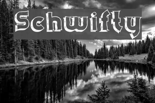 Schwifty Font examples