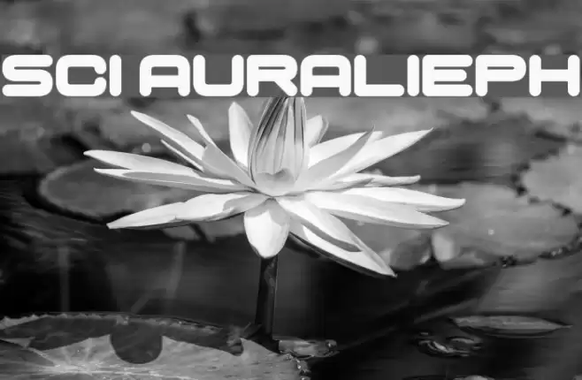 Sci Auralieph Font examples