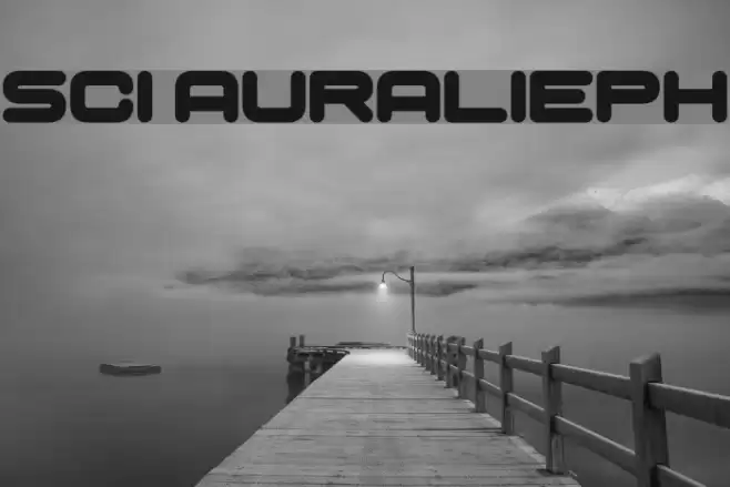Sci Auralieph Font examples