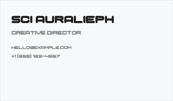 Sci Auralieph Business Card