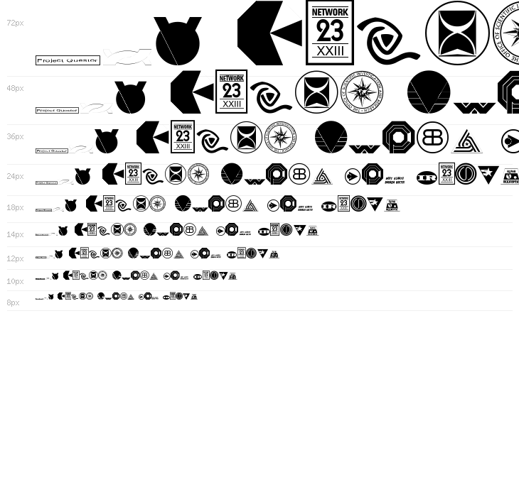 Sci-Fi-Logos Waterfall