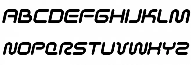 Sci Fied 2002 Italic Schriftart Groß