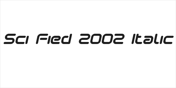 Sci Fied 2002 Italic Logo