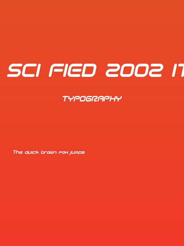 Sci Fied 2002 Italic Poster