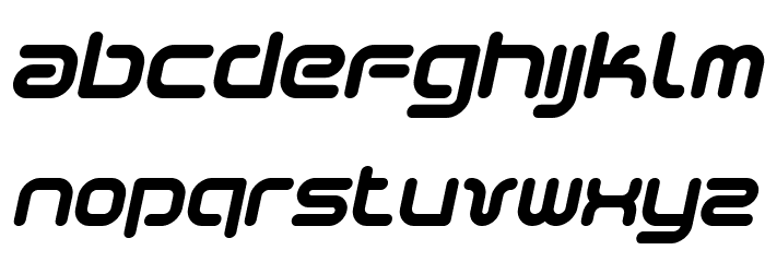 Sci Fied 2002 Italic Font LOWERCASE