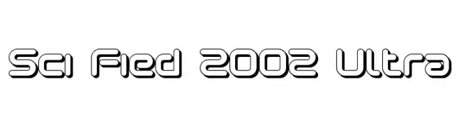 Sci Fied 2002 Ultra  font caratteri gratis