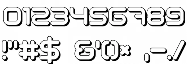Sci Fied 2002 Ultra フォント その他の文字