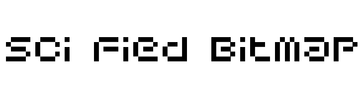 Sci Fied Bitmap  Frei Schriftart Herunterladen