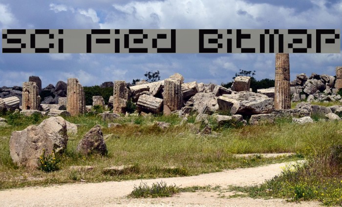 Sci Fied Bitmap Font examples
