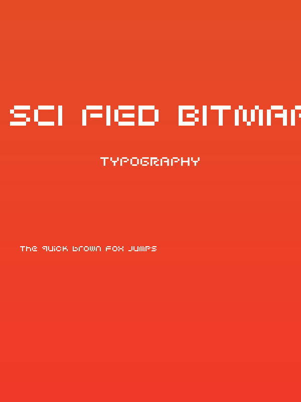 Sci Fied Bitmap Poster